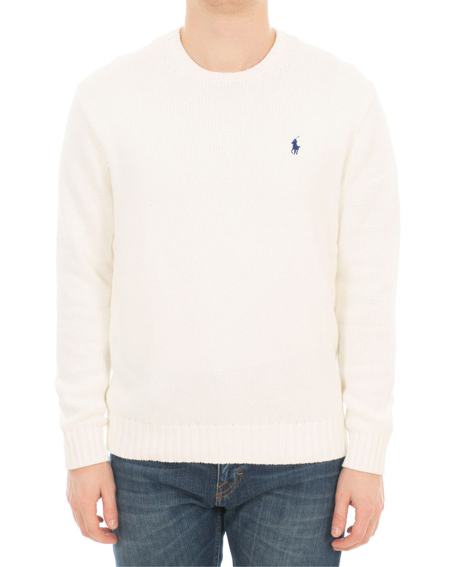 Herr | Tröjor | Polo Ralph Lauren | Cotton Crew Neck Pullover White