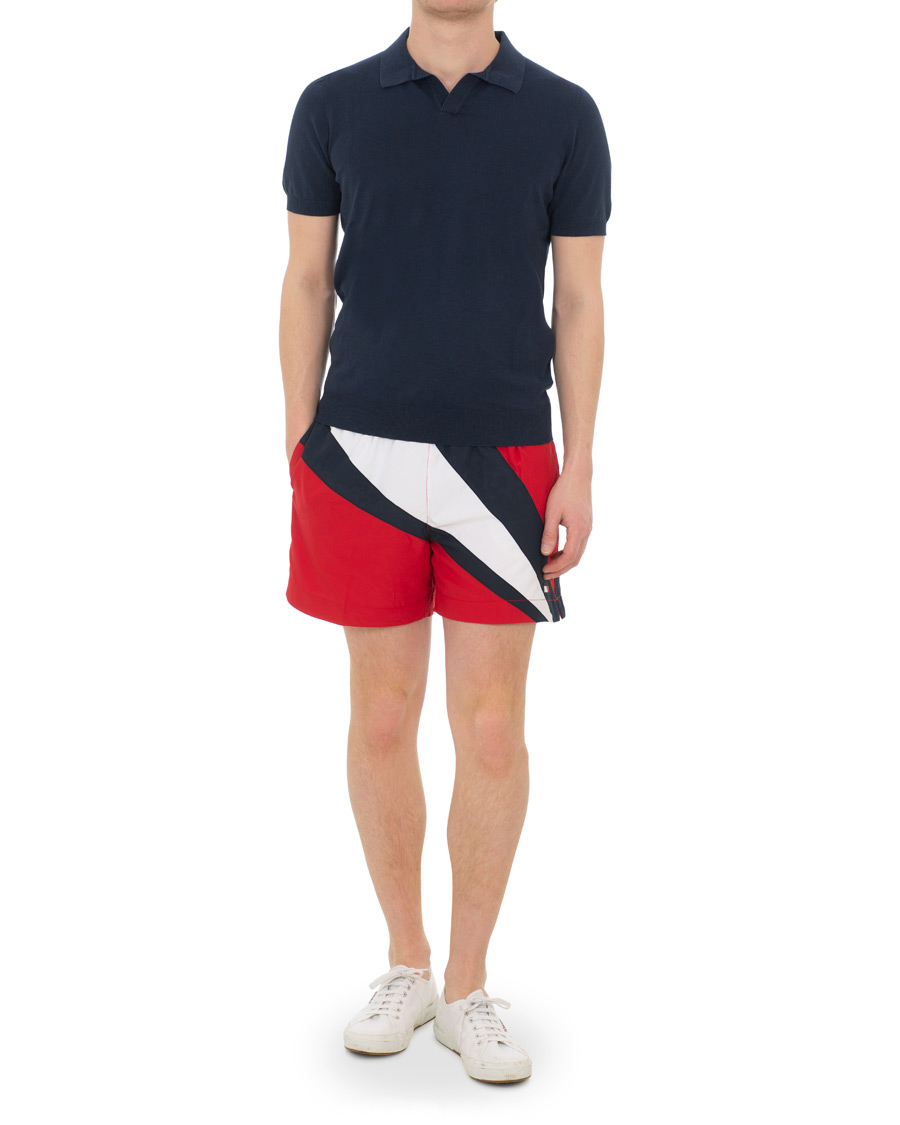 Herr | Badbyxor | Tommy Hilfiger | Tommy Archive Medium Drawstring Tango Red