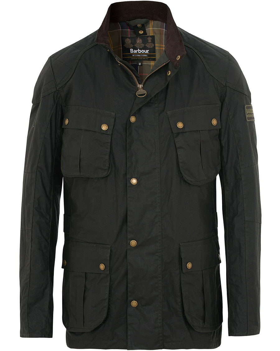 Herr | Jackor | Barbour International | Lightweight Lockseam Wax Jacket Sage