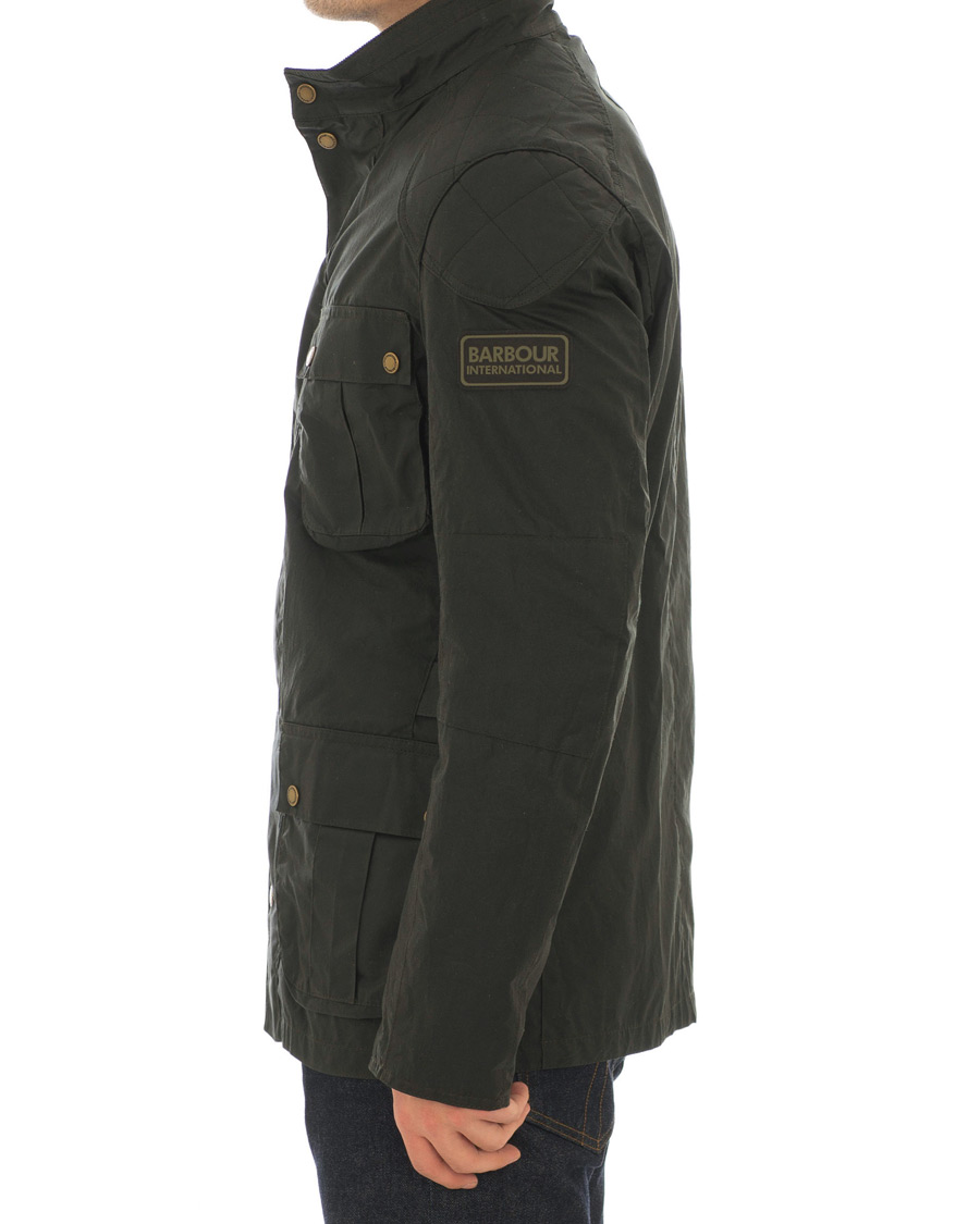 Herr | Jackor | Barbour International | Lightweight Lockseam Wax Jacket Sage