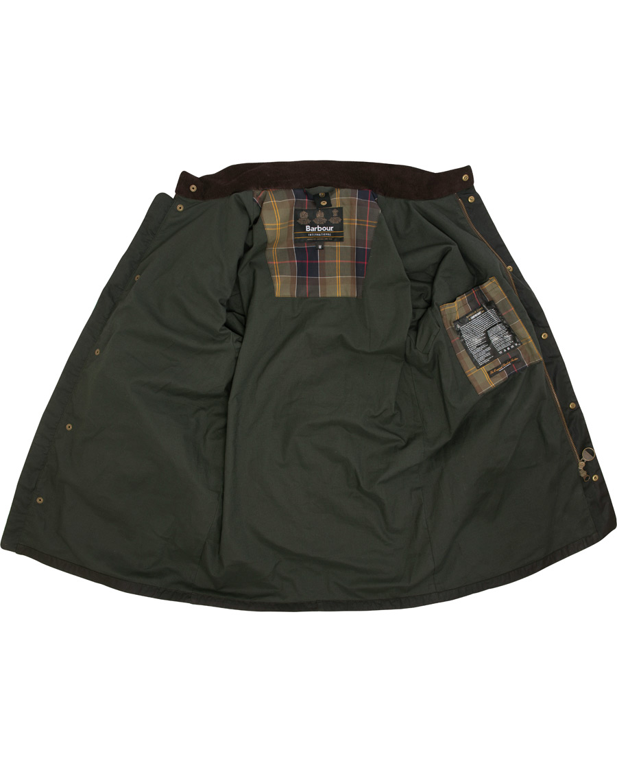 Herr | Jackor | Barbour International | Lightweight Lockseam Wax Jacket Sage