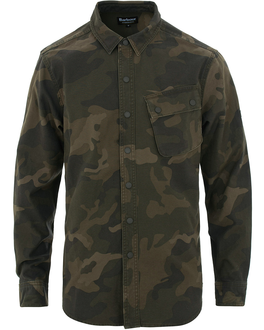 Herr | Skjortor | Barbour International | Camo Overshirt Dark Olve