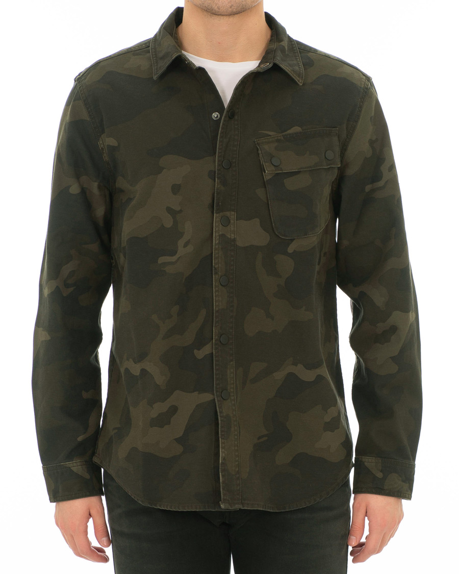 Herr | Skjortor | Barbour International | Camo Overshirt Dark Olve