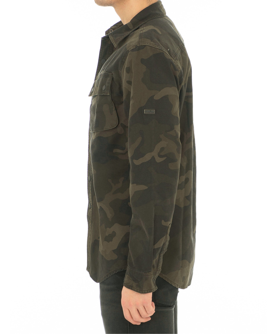 Herr | Skjortor | Barbour International | Camo Overshirt Dark Olve