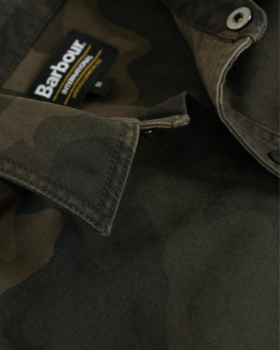 Herr | Skjortor | Barbour International | Camo Overshirt Dark Olve