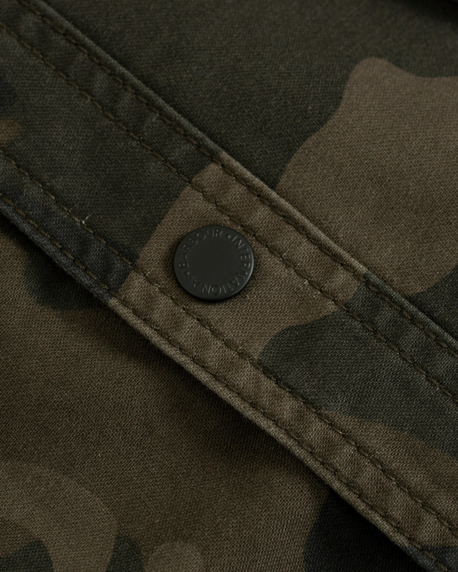 Herr | Skjortor | Barbour International | Camo Overshirt Dark Olve
