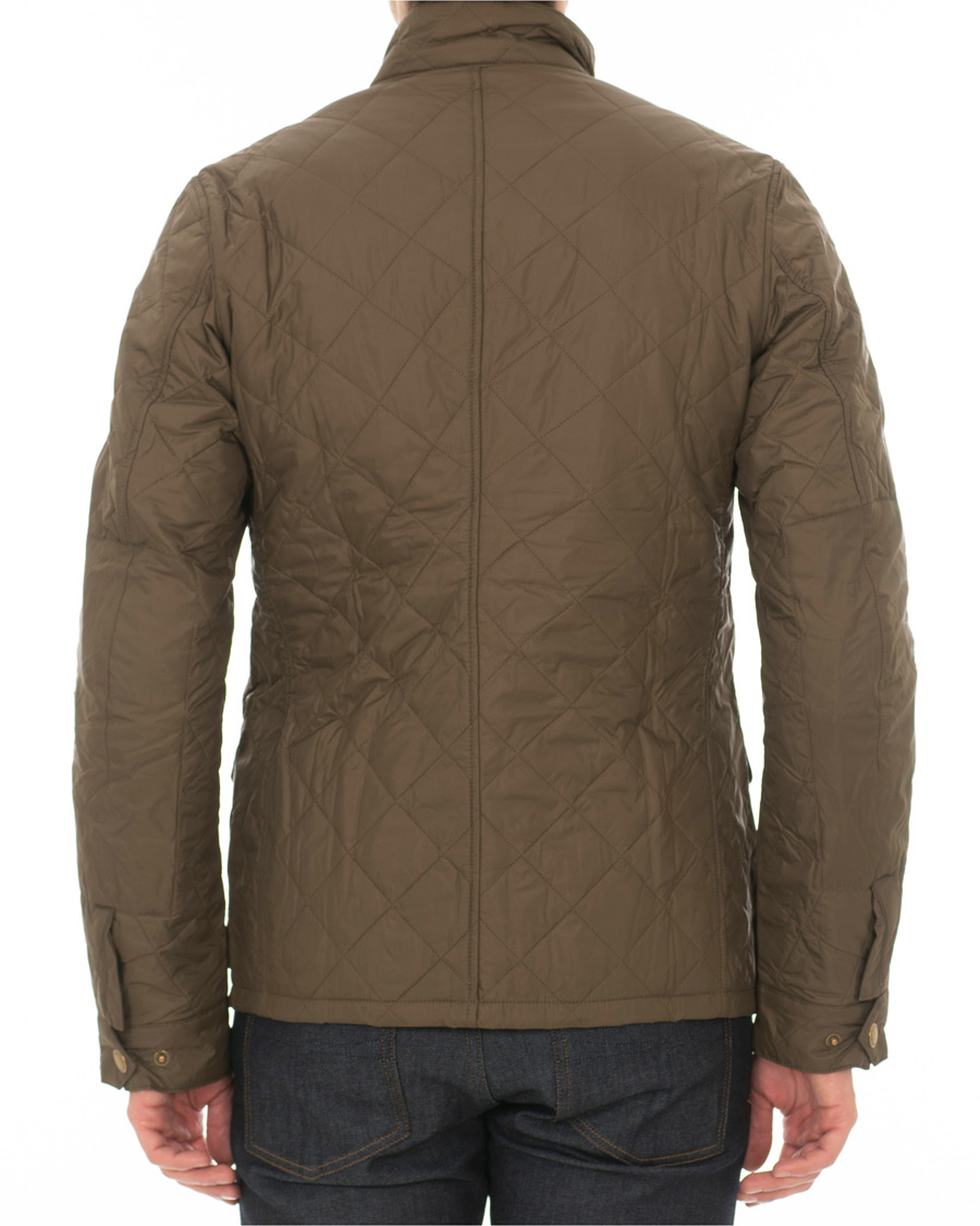 Herr | Jackor | Barbour International | Steve McQueen Jeffries Quilted Jacket Olive