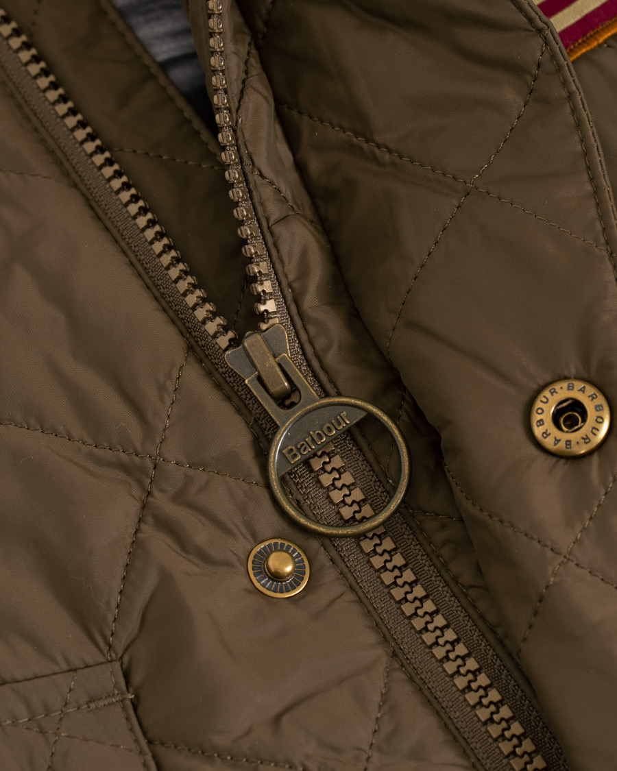 Herr | Jackor | Barbour International | Steve McQueen Jeffries Quilted Jacket Olive