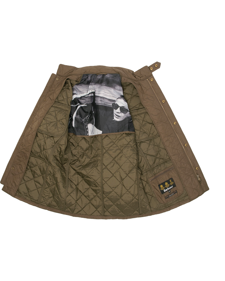 Herr | Jackor | Barbour International | Steve McQueen Jeffries Quilted Jacket Olive