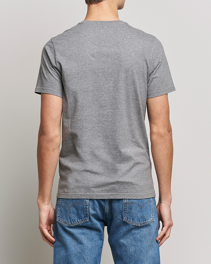 Herr | T-Shirts | Barbour International | Large Logo Crew Neck Tee Antracite Grey