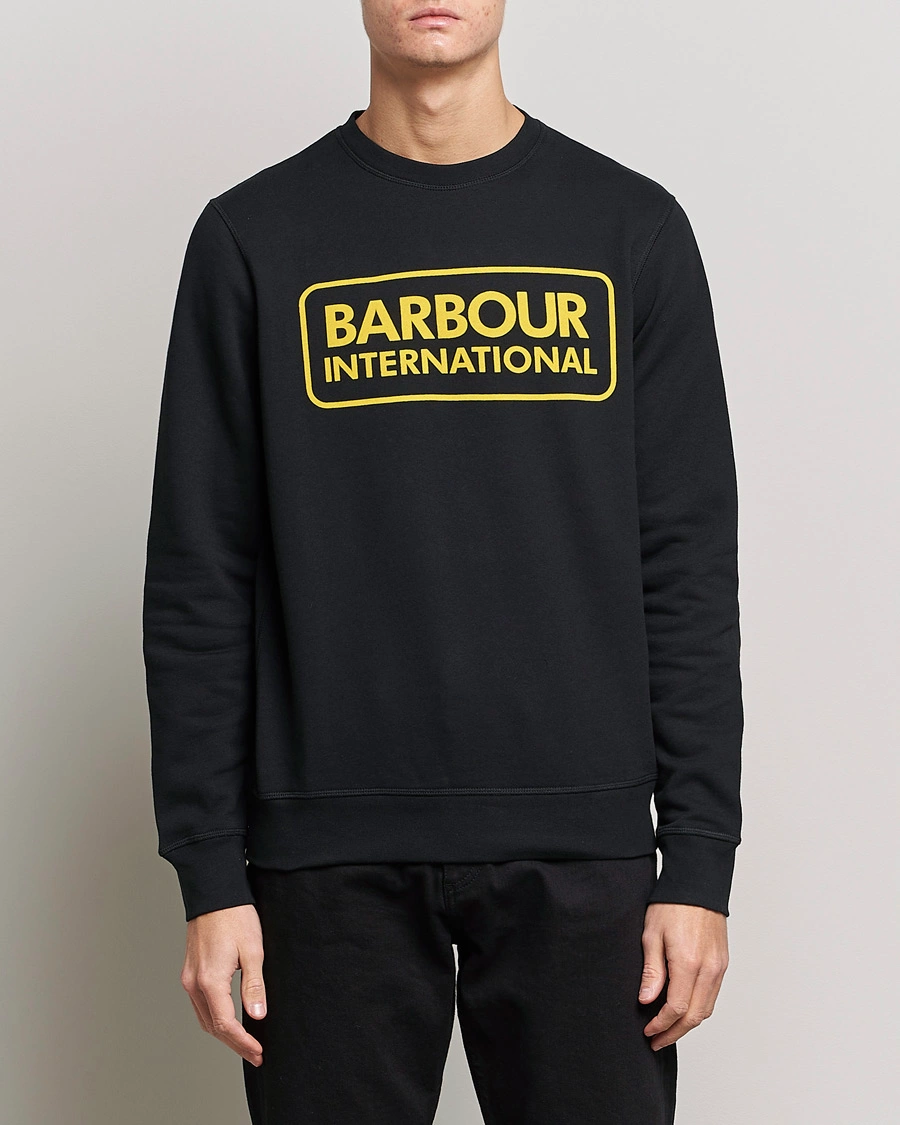Herr | Tröjor | Barbour International | Large Logo Sweatshirt Black
