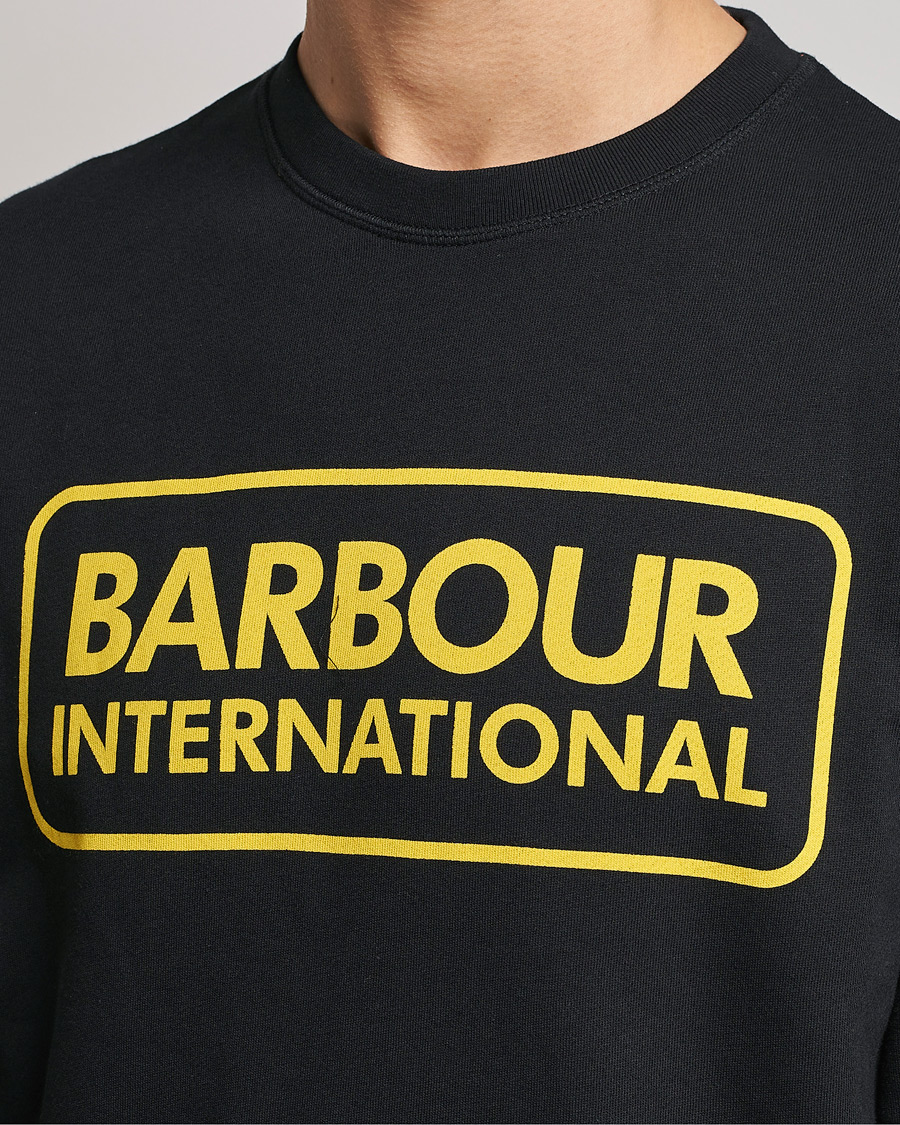 Herr | Tröjor | Barbour International | Large Logo Sweatshirt Black