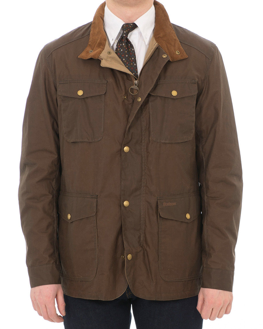 Herr | Jackor | Barbour Lifestyle | Lightweight Waxed Ogston Jacket Dark Sand
