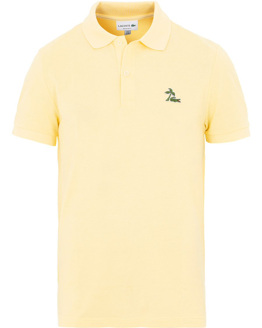 Herr | Pikéer | Lacoste | Palm Crocodile Poloshirt Regular Fit Yellow