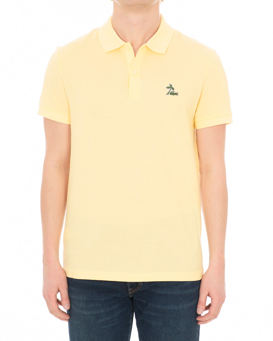 Herr | Pikéer | Lacoste | Palm Crocodile Poloshirt Regular Fit Yellow