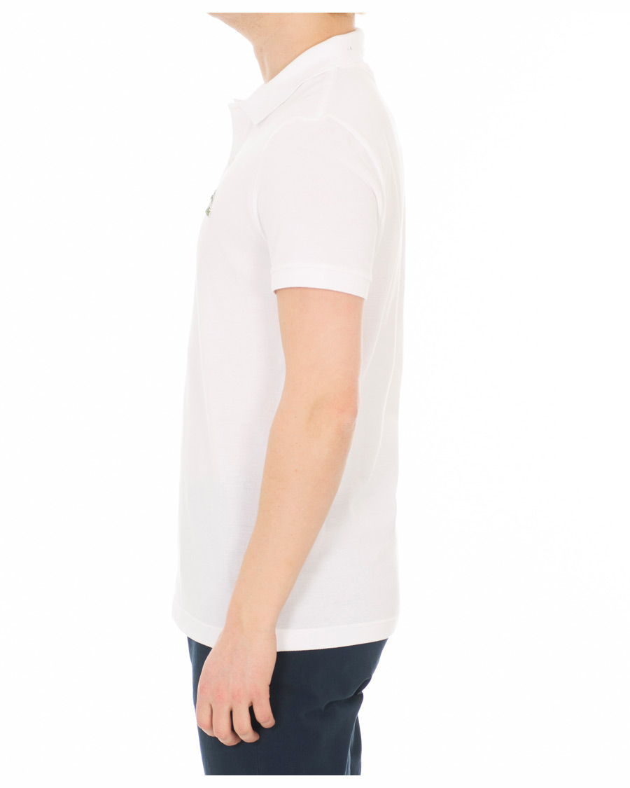 Herr | Pikéer | Lacoste | Palm Crocodile Poloshirt Regular Fit White