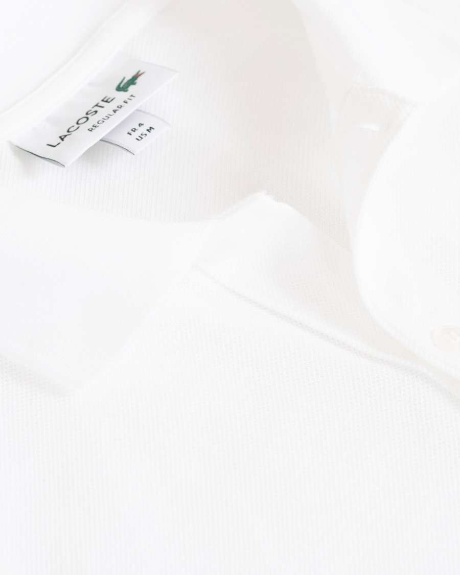 Herr | Pikéer | Lacoste | Palm Crocodile Poloshirt Regular Fit White