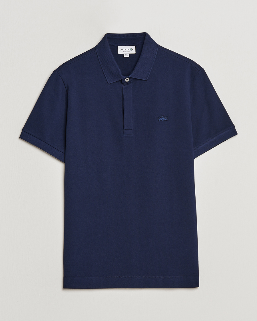 Herr | Pikéer | Lacoste | Regular Fit Tonal Crocodile Poloshirt Navy Blue