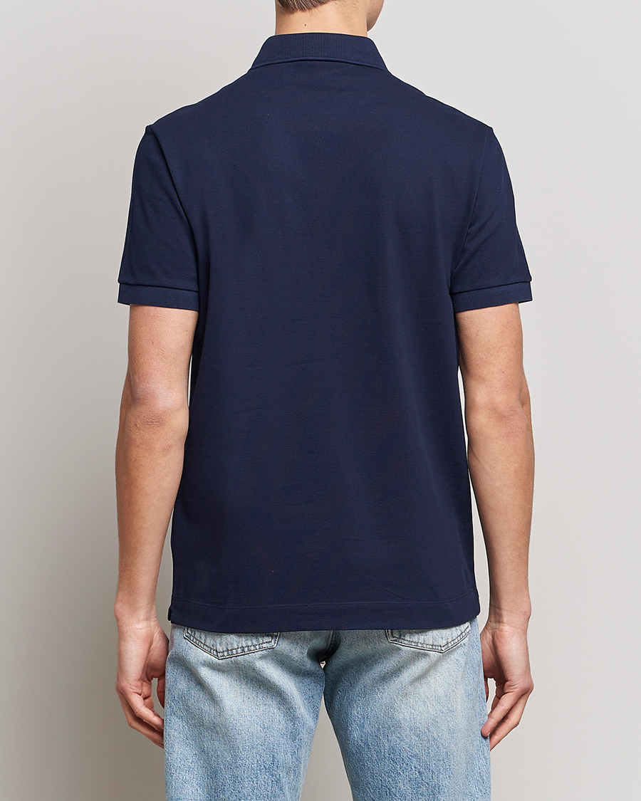 Herr | Pikéer | Lacoste | Regular Fit Tonal Crocodile Poloshirt Navy Blue