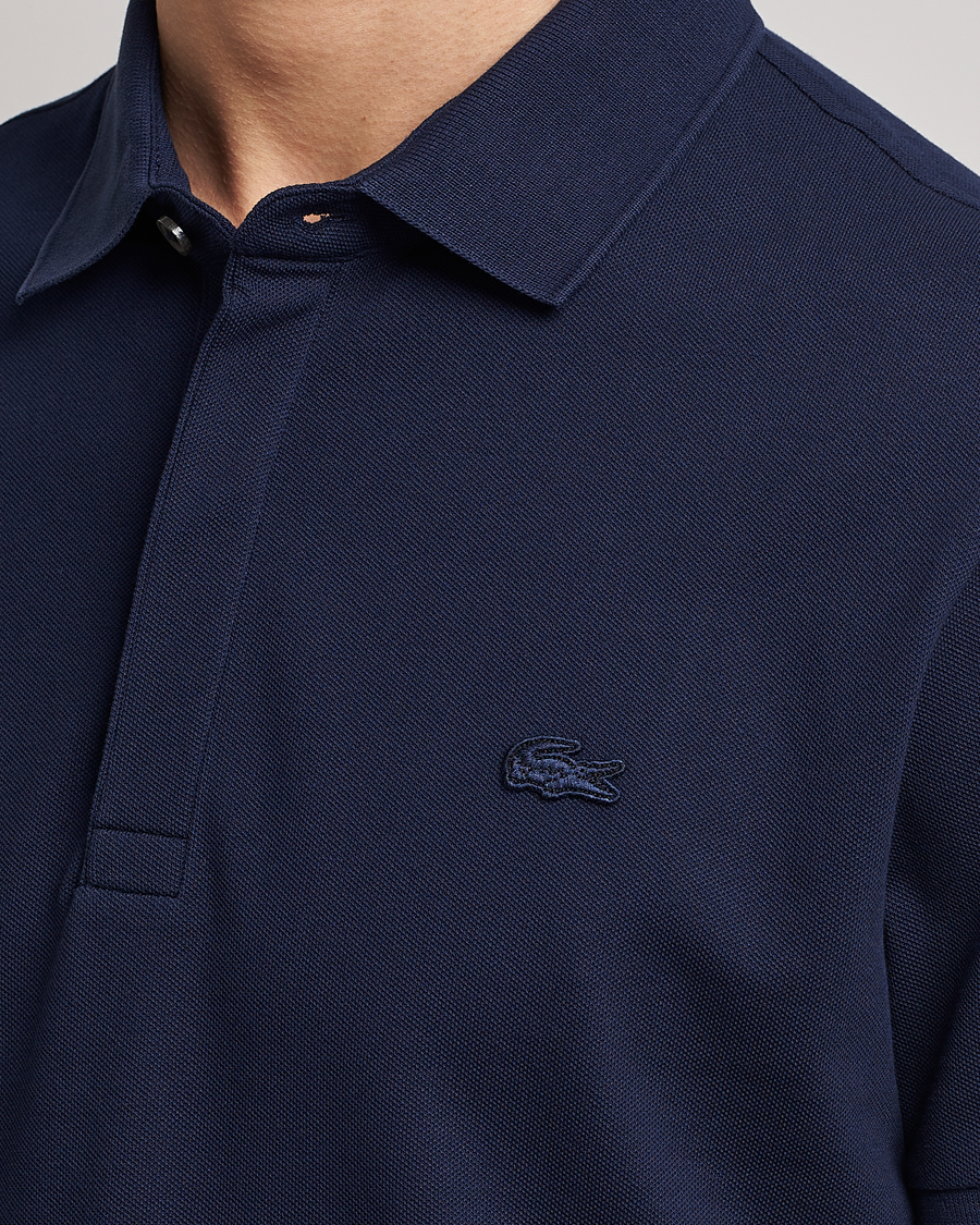 Herr | Pikéer | Lacoste | Regular Fit Tonal Crocodile Poloshirt Navy Blue