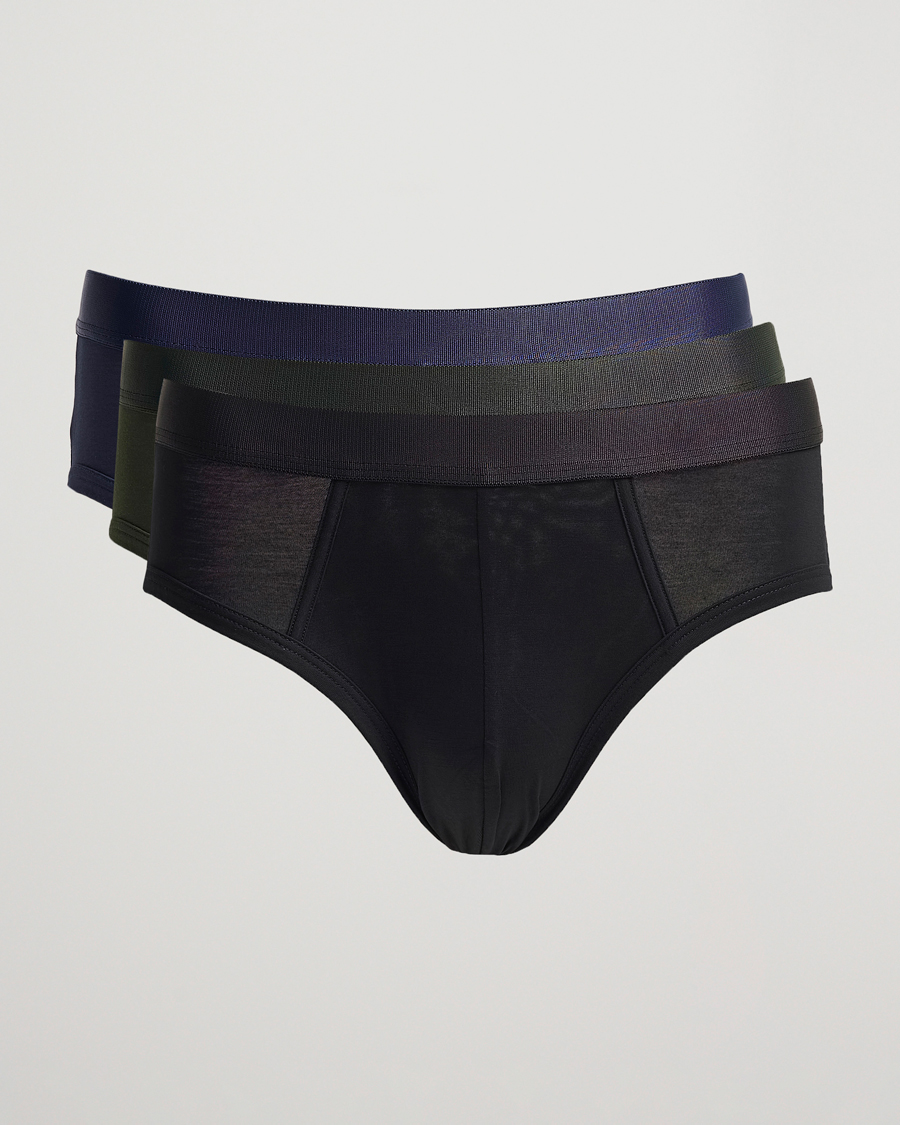 Herr | Underkläder | CDLP | 3-Pack Y-Brief Black/Army Green/Navy