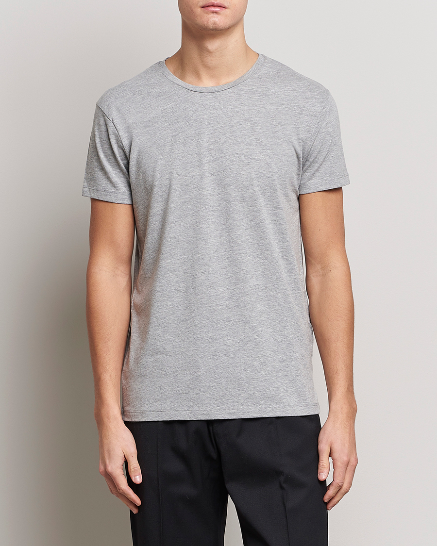 Herr | Kläder | Samsøe Samsøe | Kronos Crew Neck Tee Light Grey Melange