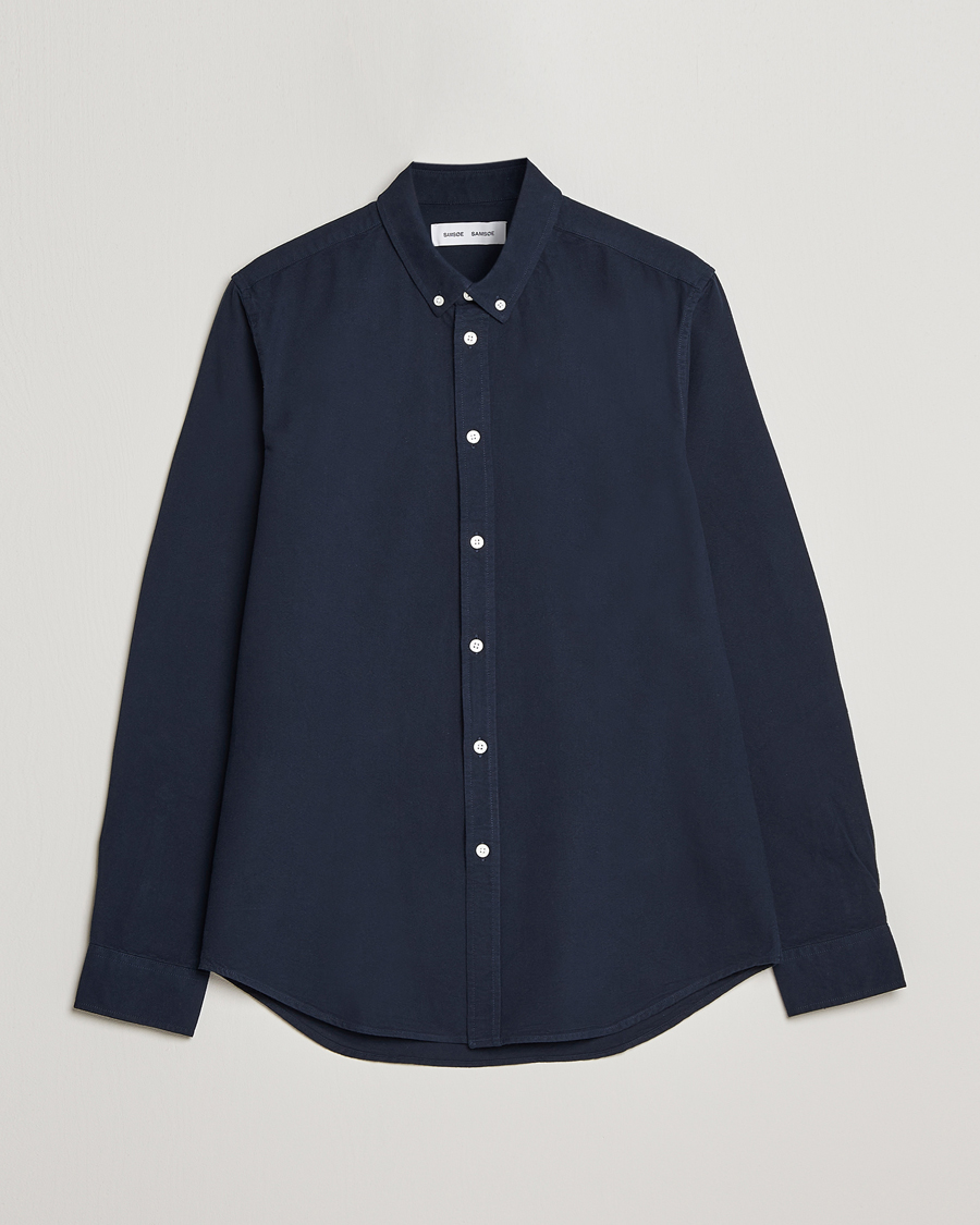 Herr | Skjortor | Samsøe Samsøe | Liam Button Down Shirt Dark Sapphire