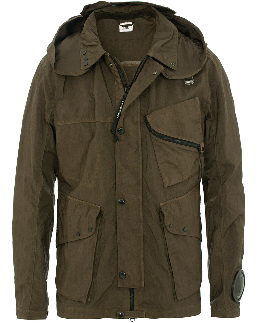 Herr | Jackor | C.P. Company | Garment Dyed Quartz Goggle Jacket Dark Green