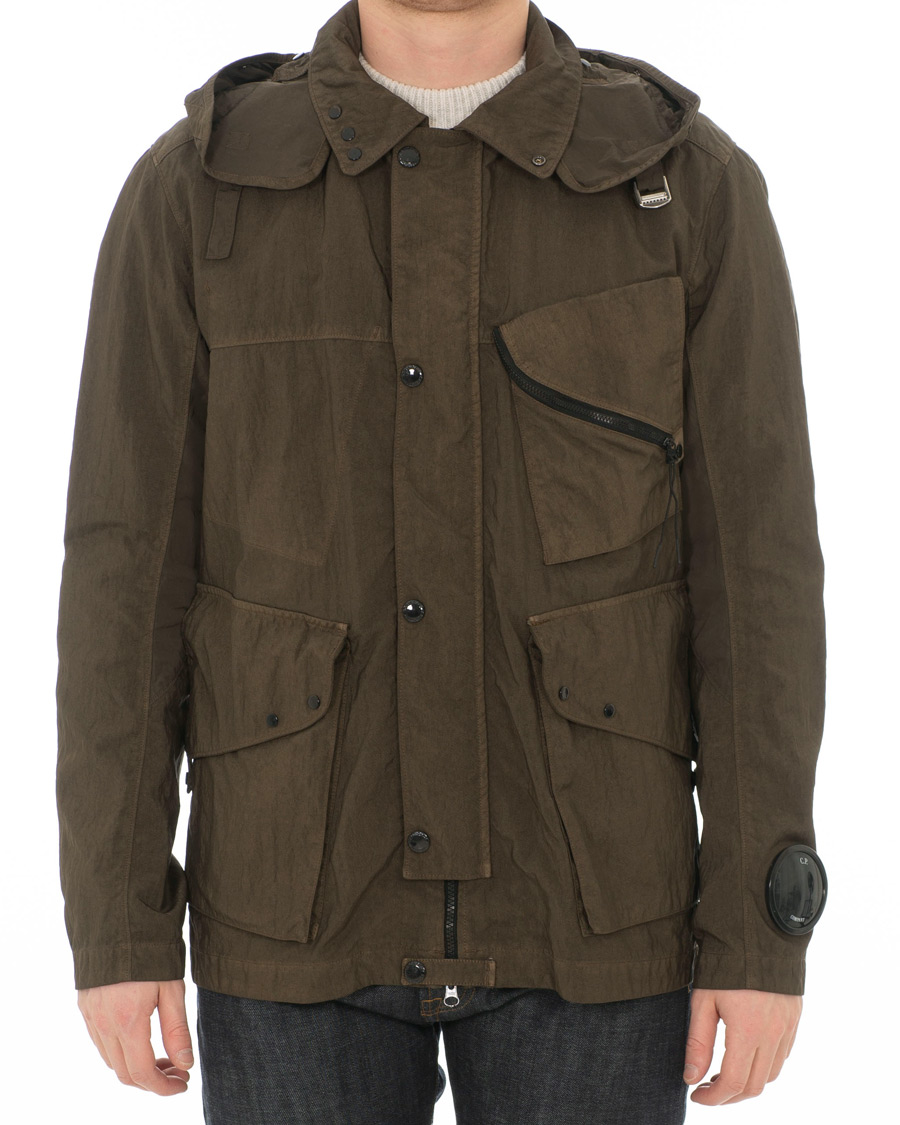 Herr | Jackor | C.P. Company | Garment Dyed Quartz Goggle Jacket Dark Green
