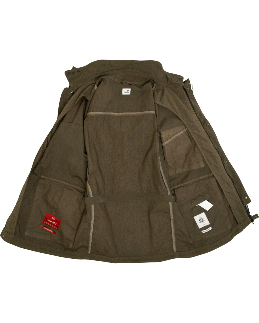 Herr | Jackor | C.P. Company | Garment Dyed Quartz Goggle Jacket Dark Green