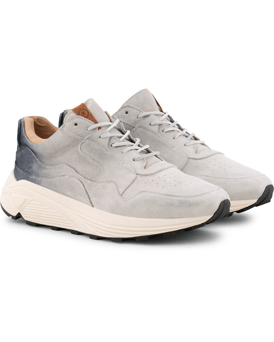 Herr | Buttero Vinci Vintage Running Suede Sneaker Bianco | Buttero | Vinci Vintage Running Suede Sneaker Bianco