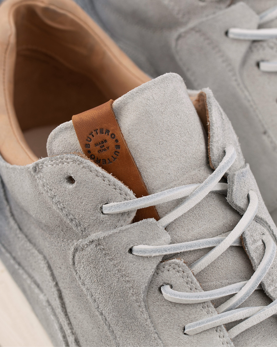 Herr | Buttero Vinci Vintage Running Suede Sneaker Bianco | Buttero | Vinci Vintage Running Suede Sneaker Bianco