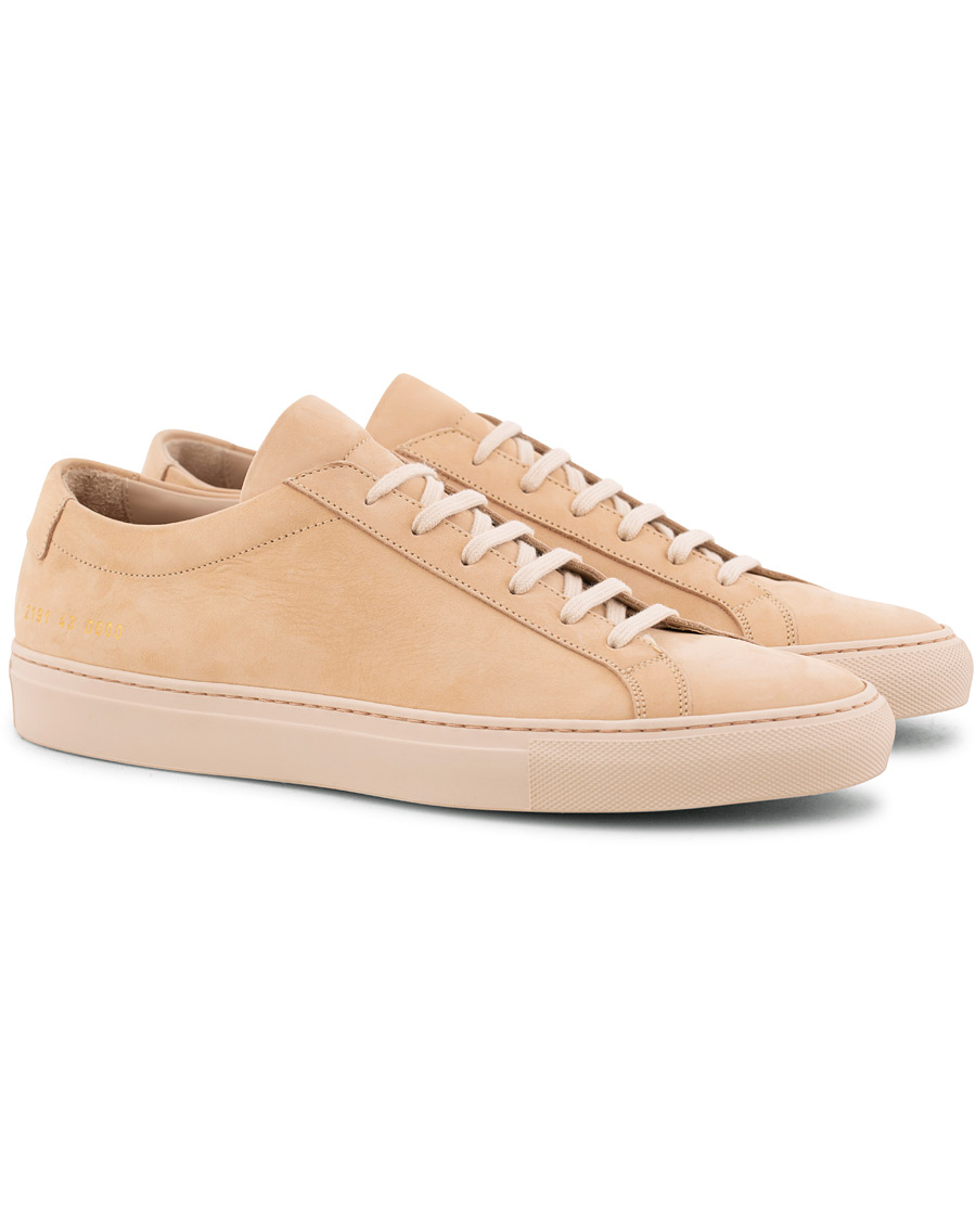 Herr | Common Projects Original Achilles Sneaker Light Pink Nubuck | Common Projects | Original Achilles Sneaker Light Pink Nubuck