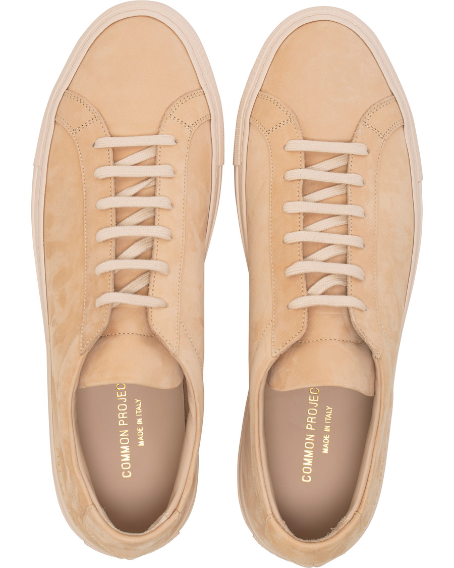 Herr | Common Projects Original Achilles Sneaker Light Pink Nubuck | Common Projects | Original Achilles Sneaker Light Pink Nubuck