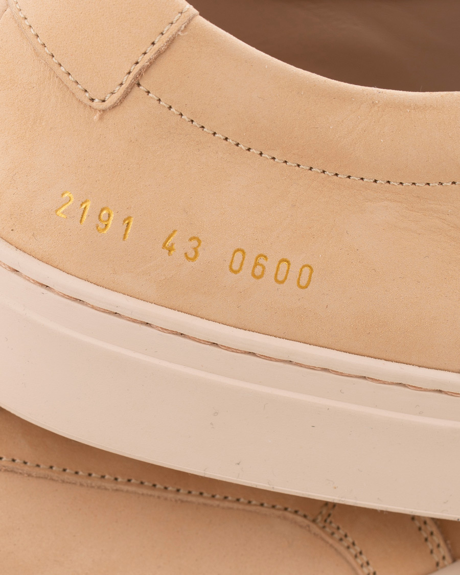 Herr | Common Projects Original Achilles Sneaker Light Pink Nubuck | Common Projects | Original Achilles Sneaker Light Pink Nubuck