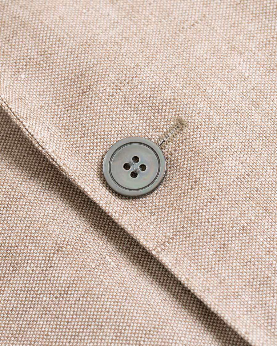 Herr | Kavajer | Oscar Jacobson | Egel Linen Blazer Beige