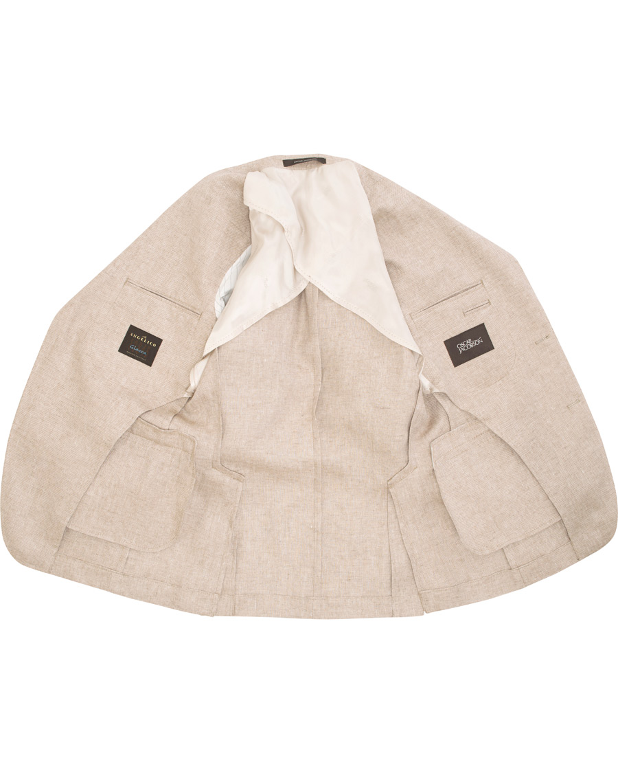 Herr | Kavajer | Oscar Jacobson | Egel Linen Blazer Beige
