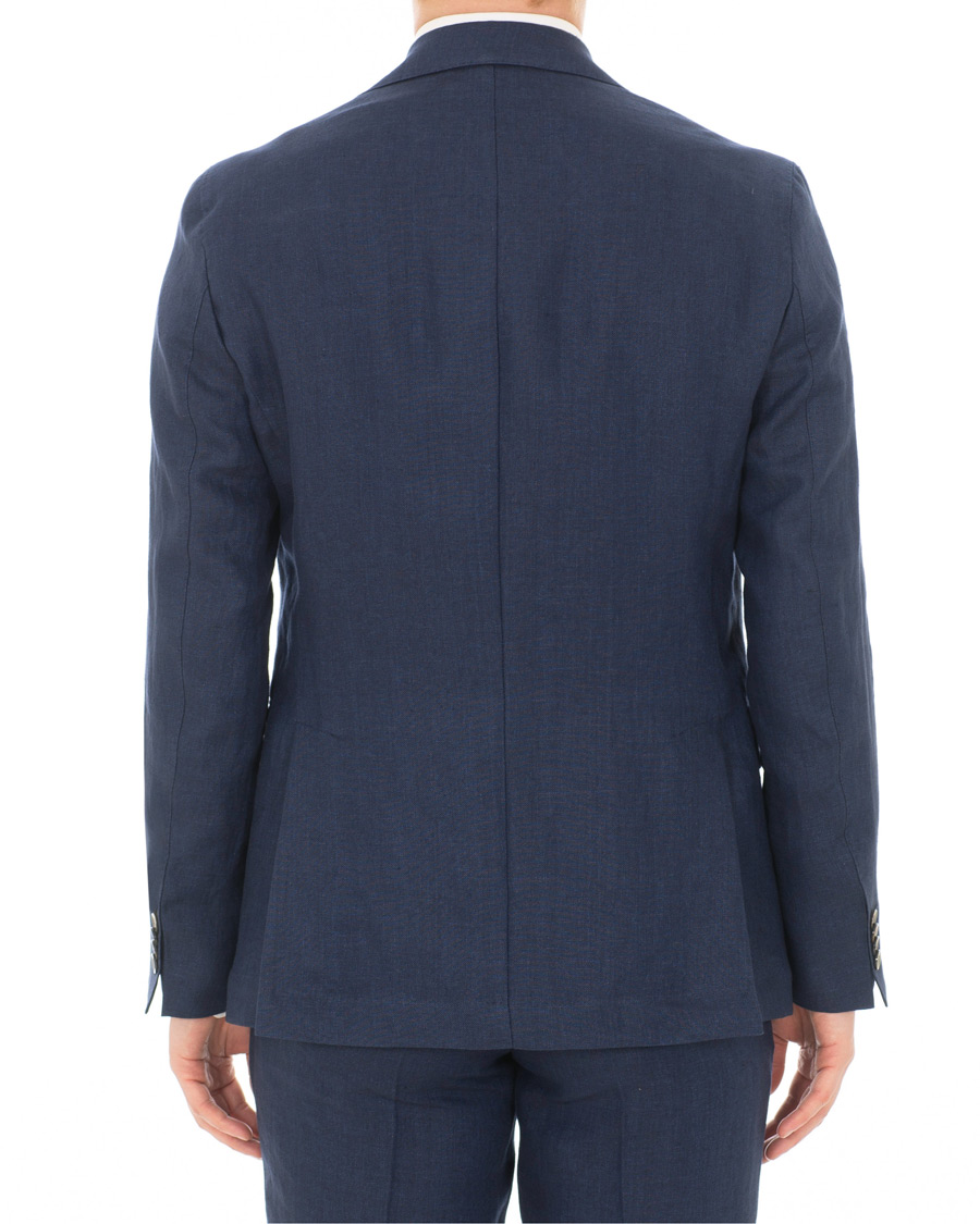 Herr | Kavajer | Oscar Jacobson | Egel Linen Blazer Blue