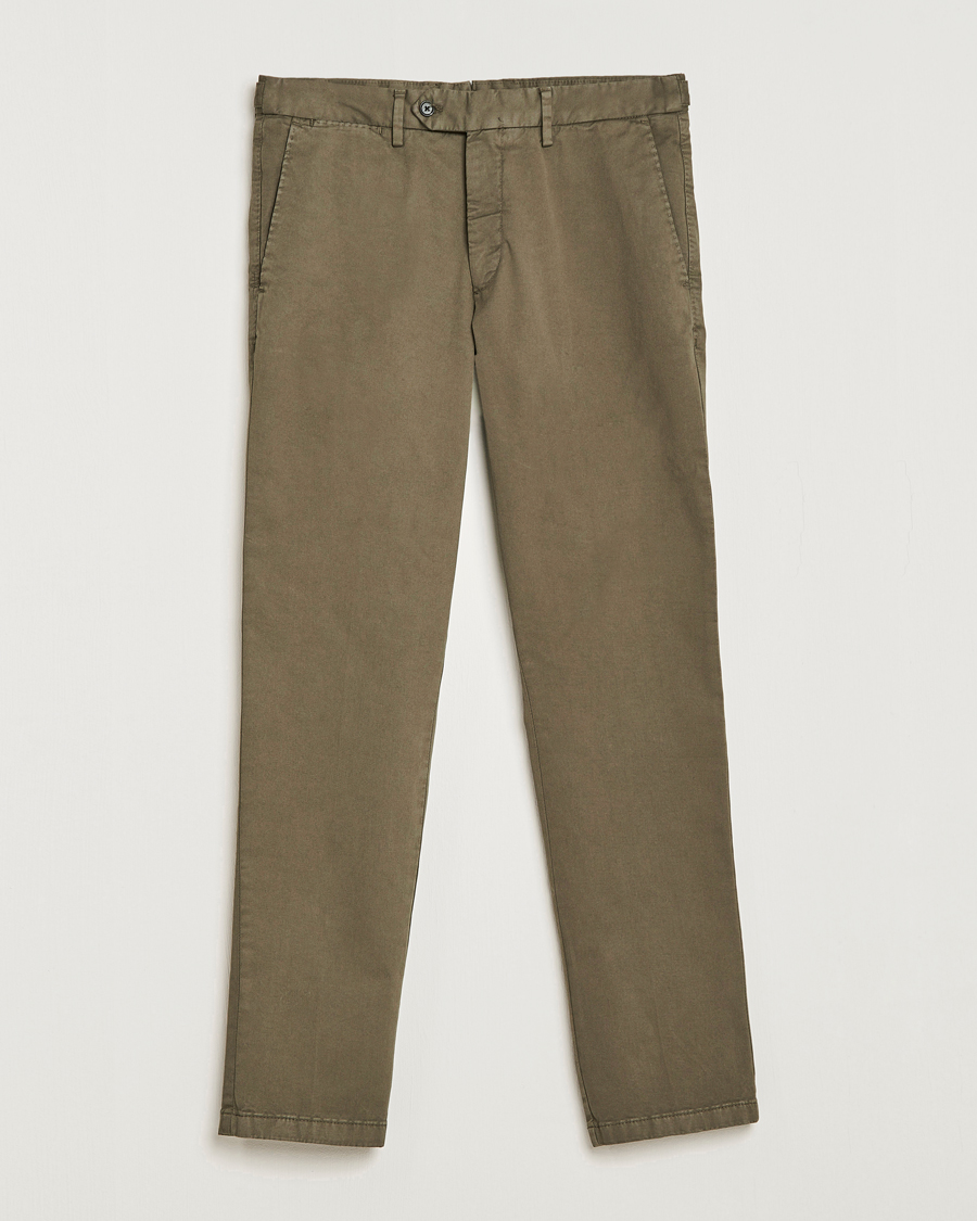 Herr | Byxor | Oscar Jacobson | Danwick Side Adjusters Chino Olive