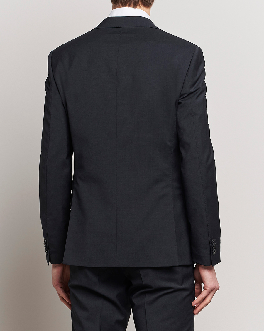 Herr | Kavajer | Oscar Jacobson | Edmund Wool Stretch Blazer Black