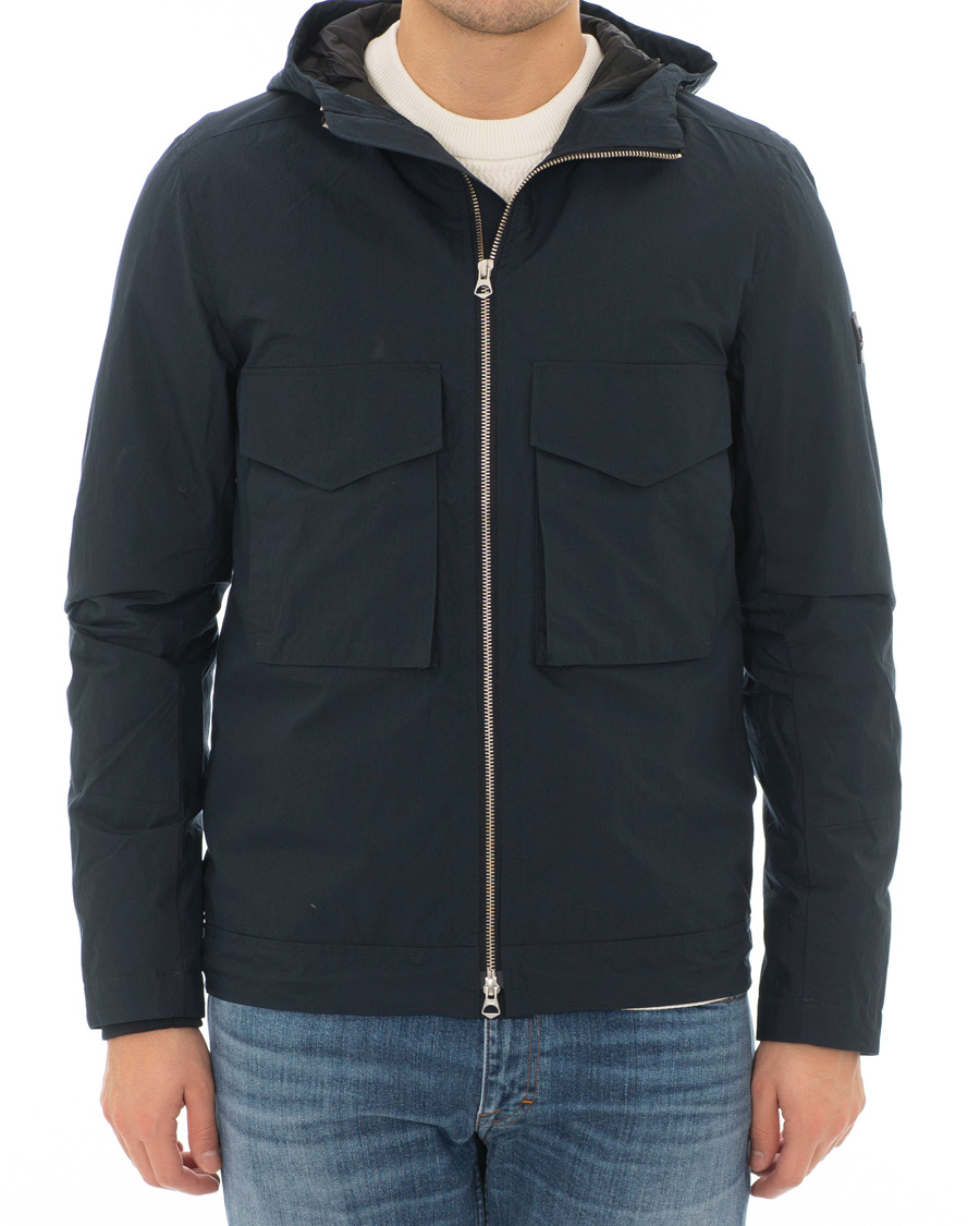 Herr | Jackor | J.Lindeberg | Bass Paper Cony Jacket Navy