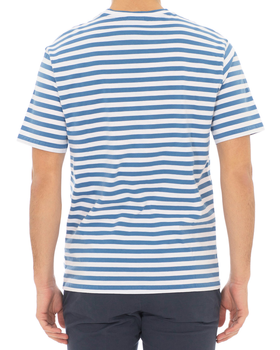 Herr | T-Shirts | J.Lindeberg | Charles Stripe Tee Work Blue
