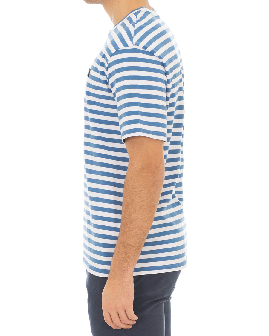 Herr | T-Shirts | J.Lindeberg | Charles Stripe Tee Work Blue