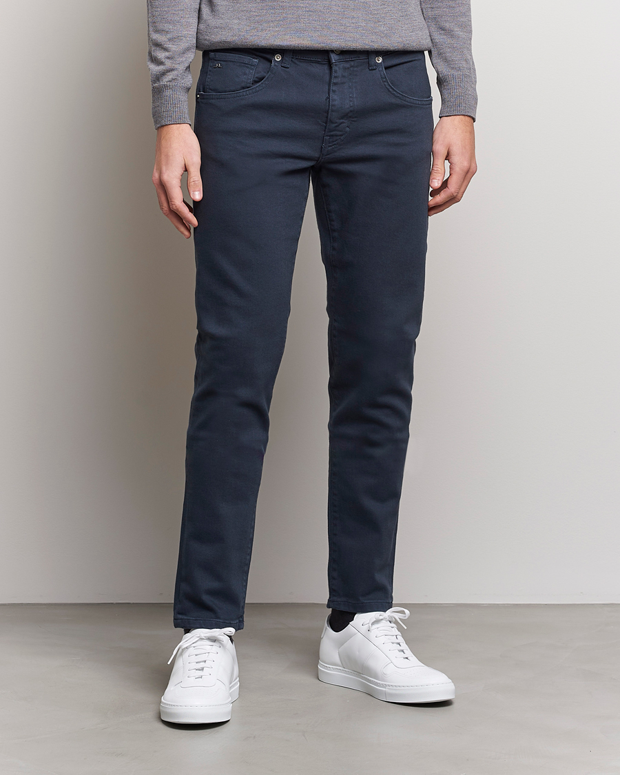 Herr | J.Lindeberg | J.Lindeberg | Jay Solid Stretch 5-Pocket Pants Navy