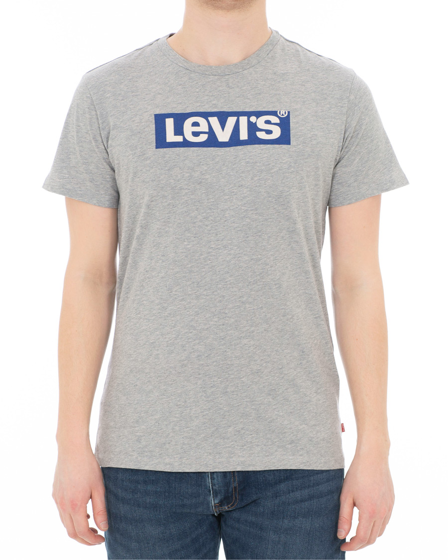 Herr | T-Shirts | Levi's | Boxtab Graphic Tee Midtone Heather Grey