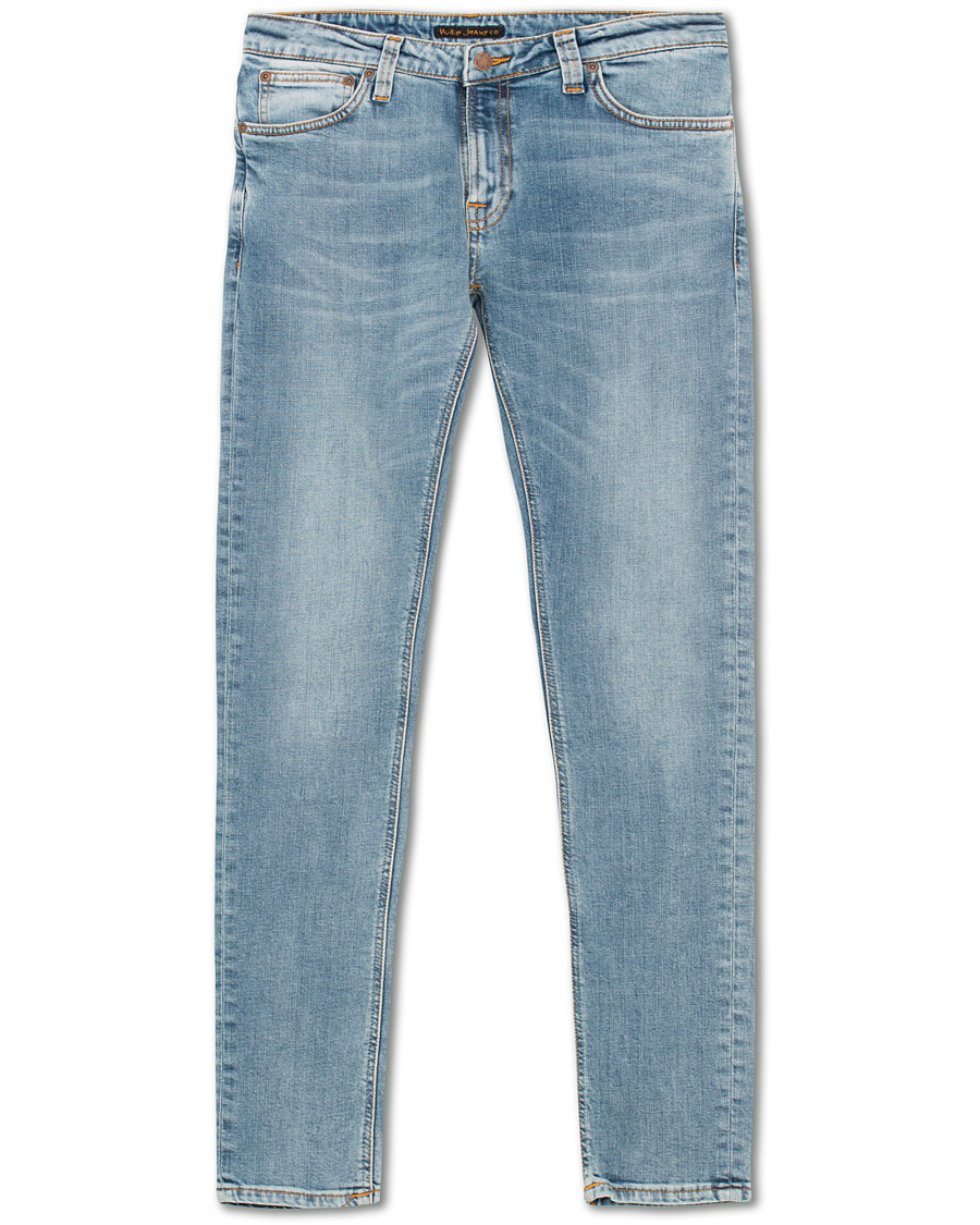 Herr | Jeans | Nudie Jeans | Skinny Lin Organic Jeans Light Blue Power