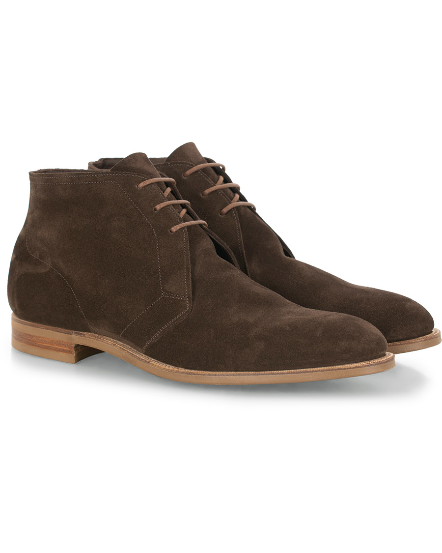 Herr | Edward Green Shanklin Unlined Chukka Boot Mocha Suede | Edward Green | Shanklin Unlined Chukka Boot Mocha Suede