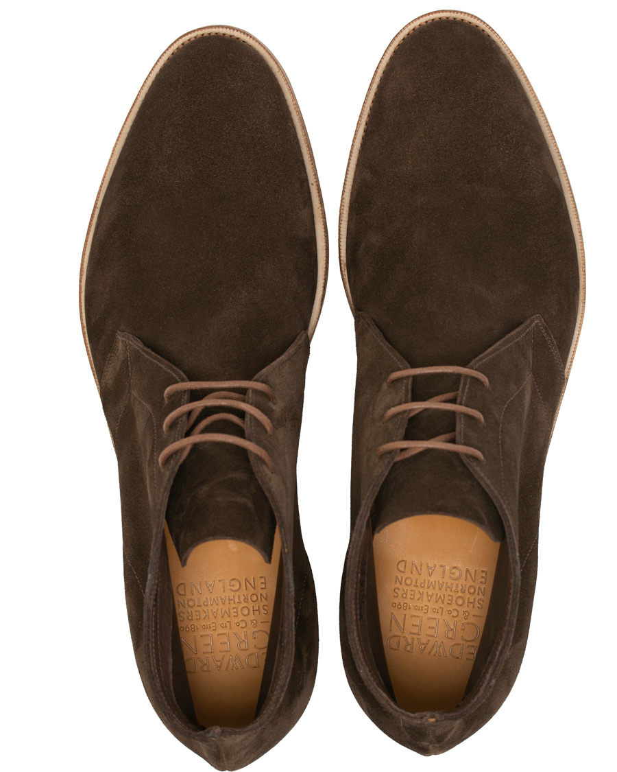 Herr | Edward Green Shanklin Unlined Chukka Boot Mocha Suede | Edward Green | Shanklin Unlined Chukka Boot Mocha Suede