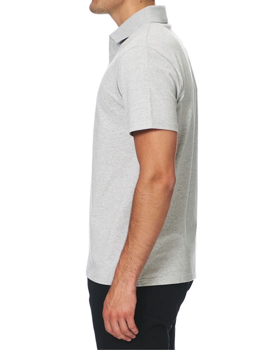 Herr | Pikéer | Filippa K | Soft Lycra Polo T-Shirt Light Grey Melange