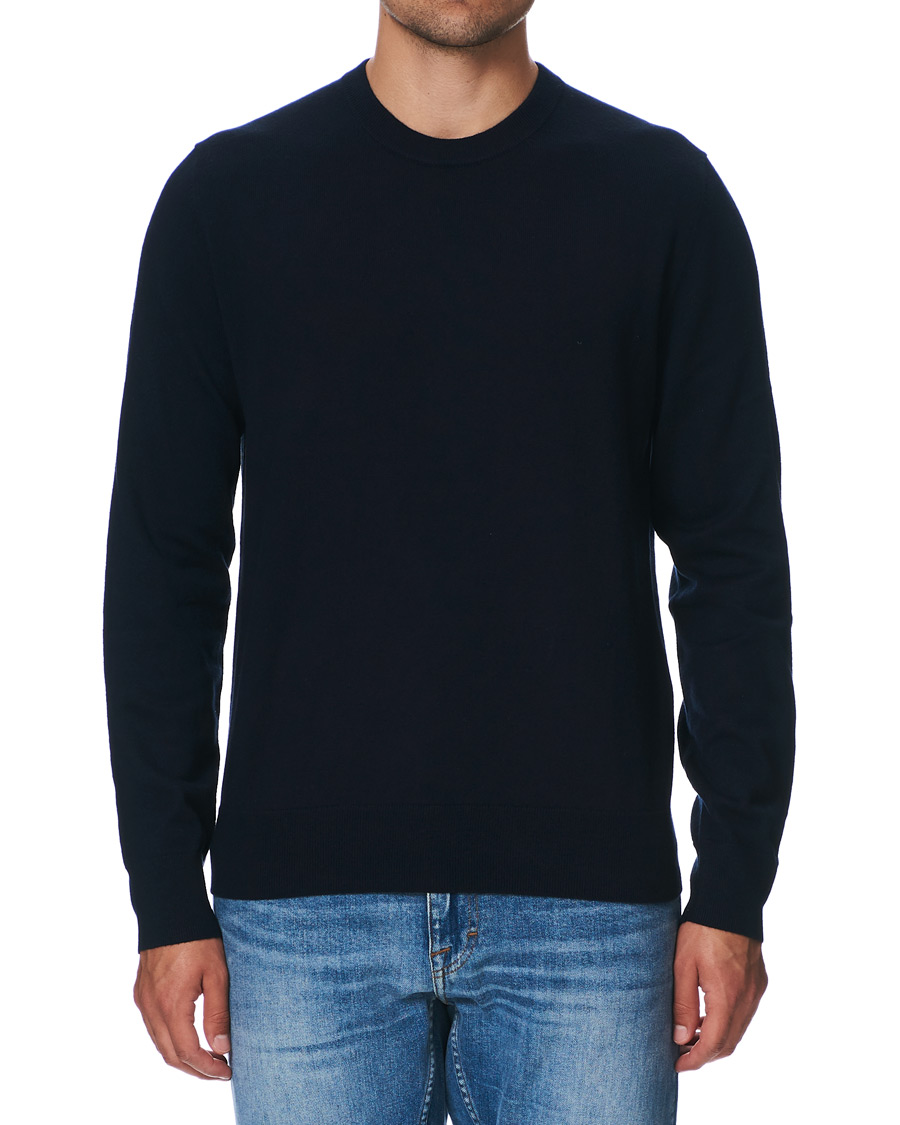 Herr | Tröjor | Filippa K | Cotton Merino Basic Sweater Navy